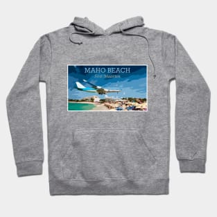 Landing at Sint Maarten Hoodie